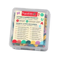 MagneKids Sada 77 magnetických písmen a čísel Pastelová
