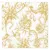 Obrúsky PAW L 33x33cm Baroque Flowers gold