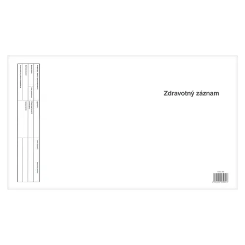 Zdravotný záznam (karta) s bočnou klopou 282