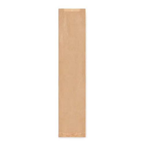 Papierové vrecko s bočným skladom hnedý 12+5 x 59 cm `Baguette` [1000 ks]