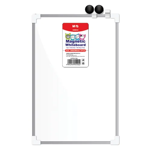 Tabuľa biela magnetická 25 x 35 cm + Popisovač + Magnetky