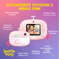 Kiddoboo Fotoaparát FotoFun 2 Whale Pink (6)