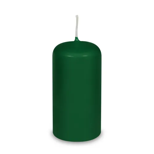 Sviečka valcová pr.60 x 120 mm tmavozelená
