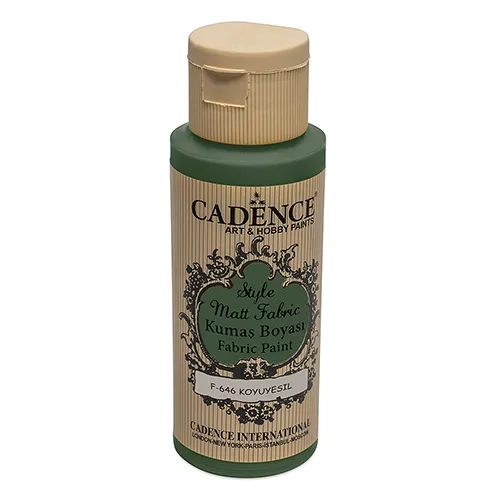 Textilná farba Cadence, Matt, tm. zelená, 59 ml