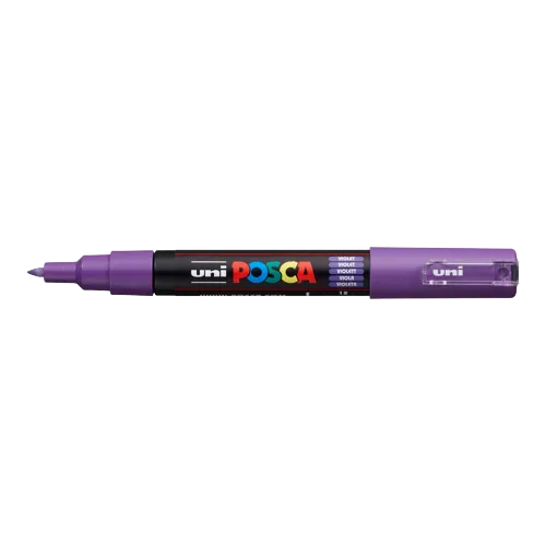 POSCA PC-1M univerzálny akrylový popisovač, 0,7 - 1 mm, fialová