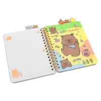 Detský zápisník so špirálou, 120 listov - Capybara (mix dizajnov) (5)