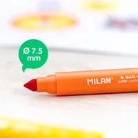Fixy MILAN guľaté 7,5 mm MAXI - sada 12 ks (5)