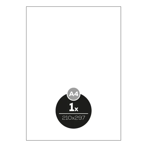 Etikety PRINT A4/100 ks, 210x297 - 1 etiketa, biele