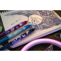 Pilot, gumovací gelový roller FriXion Ball Clicker, 0.7 mm, Cosmic Dreams Ltd., R., nebeská modrá (11)