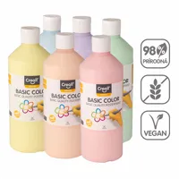 CREALL sada temperových farieb, Pastel, 6x 500 ml, mix pastelových farieb (1)