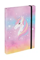 BAAGL Dosky na školské zošity A4 Rainbow Unicorn