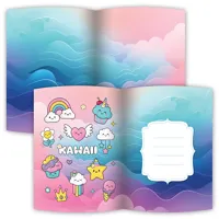 Pamätník 14x18 cm, 80 list. čistý so zámkom - Kawaii (1)