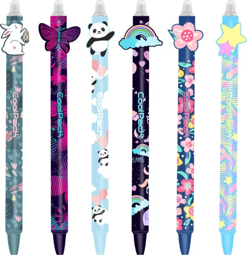 COLORINO gumovateľné pero CoolPack Girls, modrá náplň, 0,5 mm