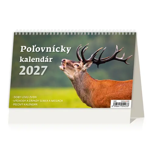 Stolový kalendár 2027 Poľovnícky kalendár