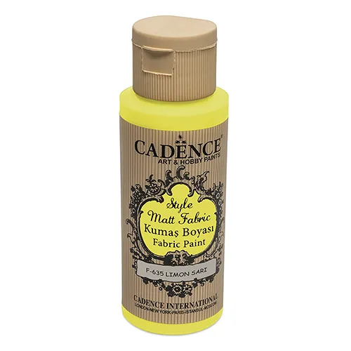 Textilná farba Cadence, Matt, žltá, 59 ml